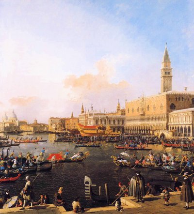 Venetië, Bacino di San Marco op Hemelvaartsdag door Giovanni Antonio Canal